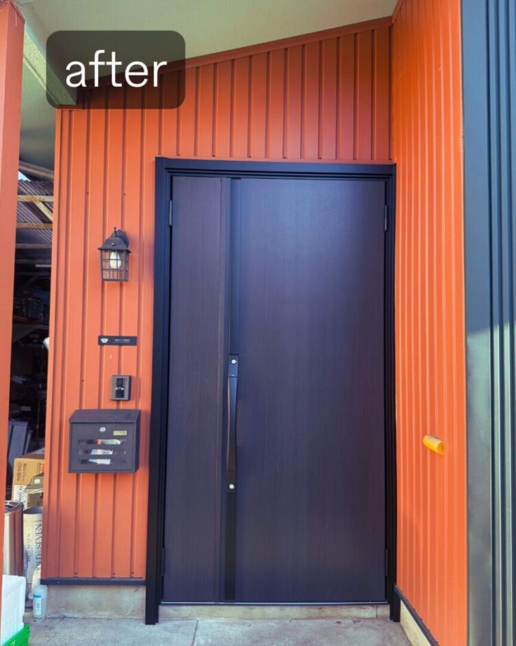 断熱リフォームー玄関サッシ・内窓